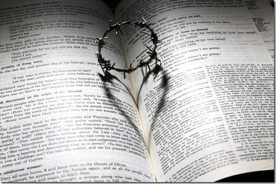 crown-of-thorns-on-opened-bible